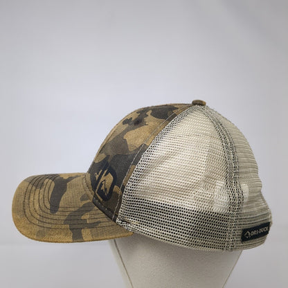 Explore ID Snapback Trucker Hat Camouflage One Size Mesh Back Dri Duck