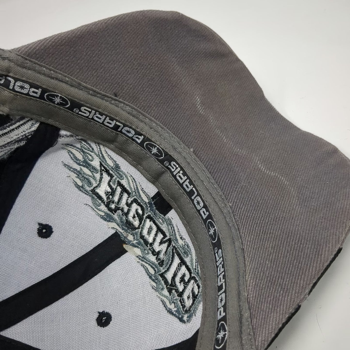 Polaris Fire on Ice 50th Anniversary Black Baseball Cap One Size Strapback