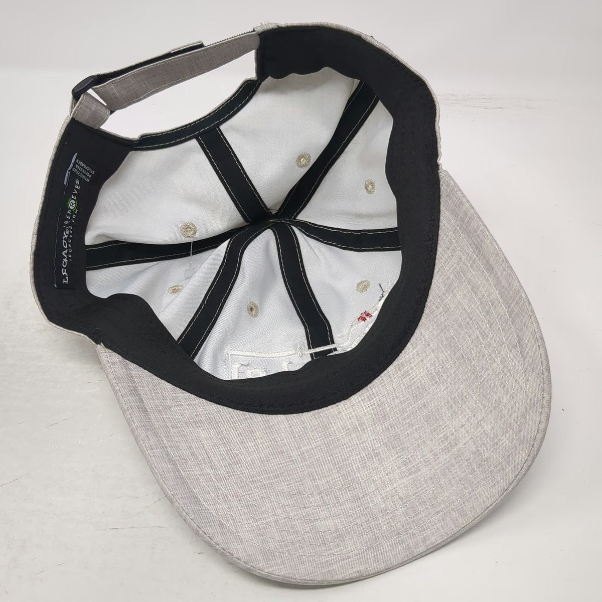 Legacy Hotel LBI Beige Baseball Cap One Size Recycled Repreve Strapback Hat