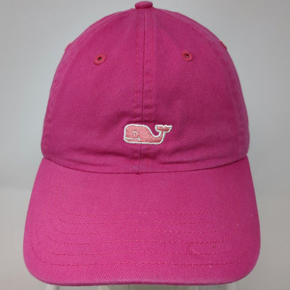 Vineyard Vines Baseball Cap Pink One Size Whale Logo Adjustable Slideback Hat