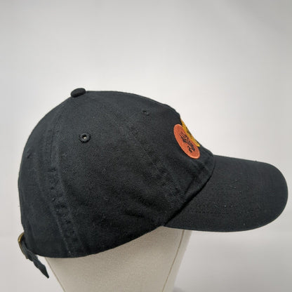 Ting's Slideback Hat Black One Size Adjustable Embroidered 6 Panel Cotton