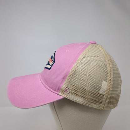 Key West Florida Dolphin Snapback Trucker Hat Pink OSFA Mesh Back