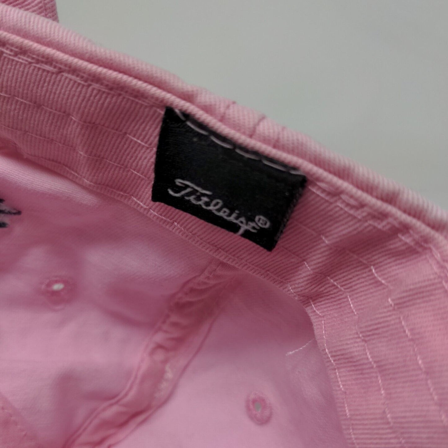 Titleist Lady Viking Golf Slideback Hat Pink One Size Embroidered Distressed