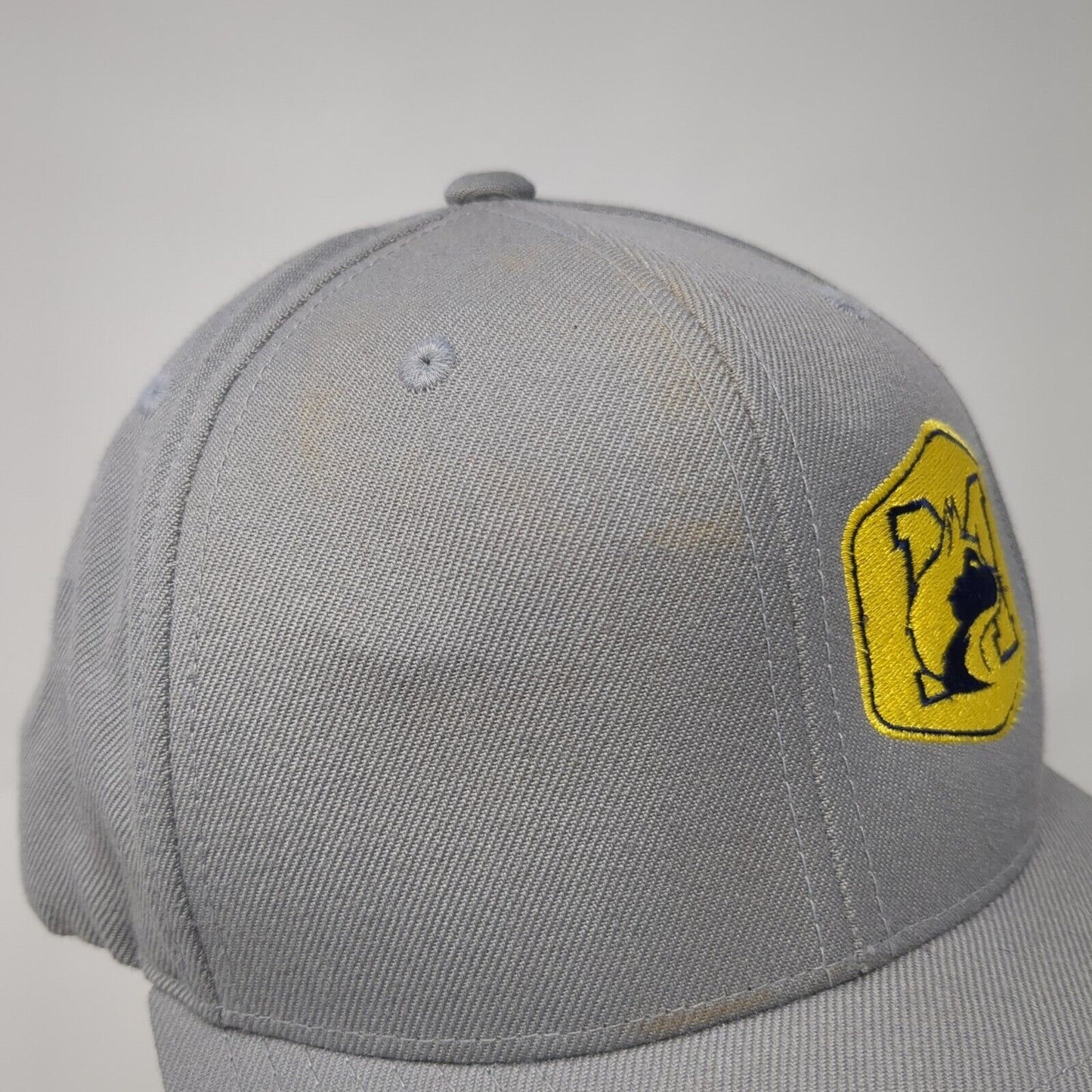 Yupoong Classics Snapback Hat Gray OSFA Embroidered M Cat Logo