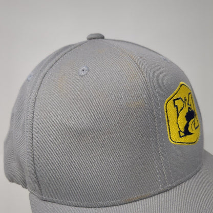 Yupoong Classics Snapback Hat Gray OSFA Embroidered M Cat Logo