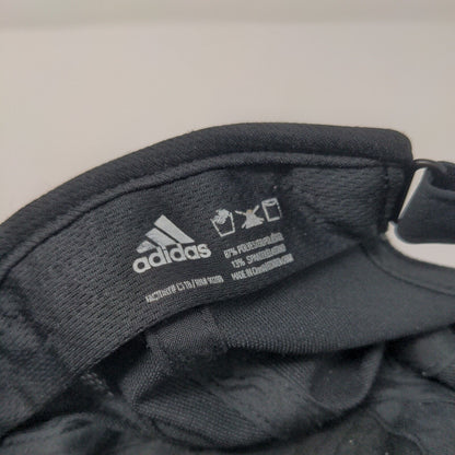 Adidas Climalite Strapback Hat Black One Size 3 Stripes Embroidered