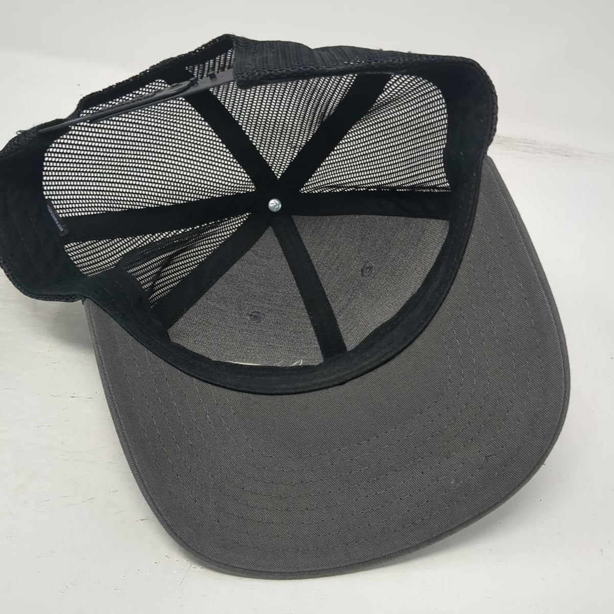 Richardson Trucker Hat Gray One Size Snapback Mesh Agri Beef Logo Structured