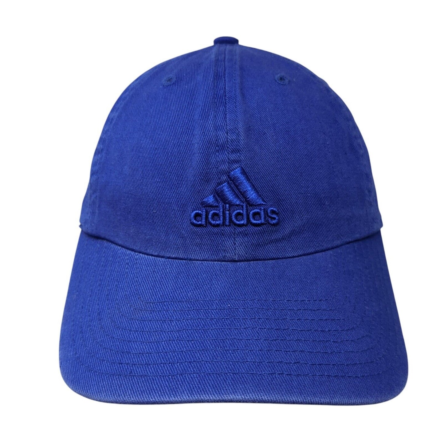 Adidas 3 Stripes Slideback Hat Blue One Size Adjustable Embroidered
