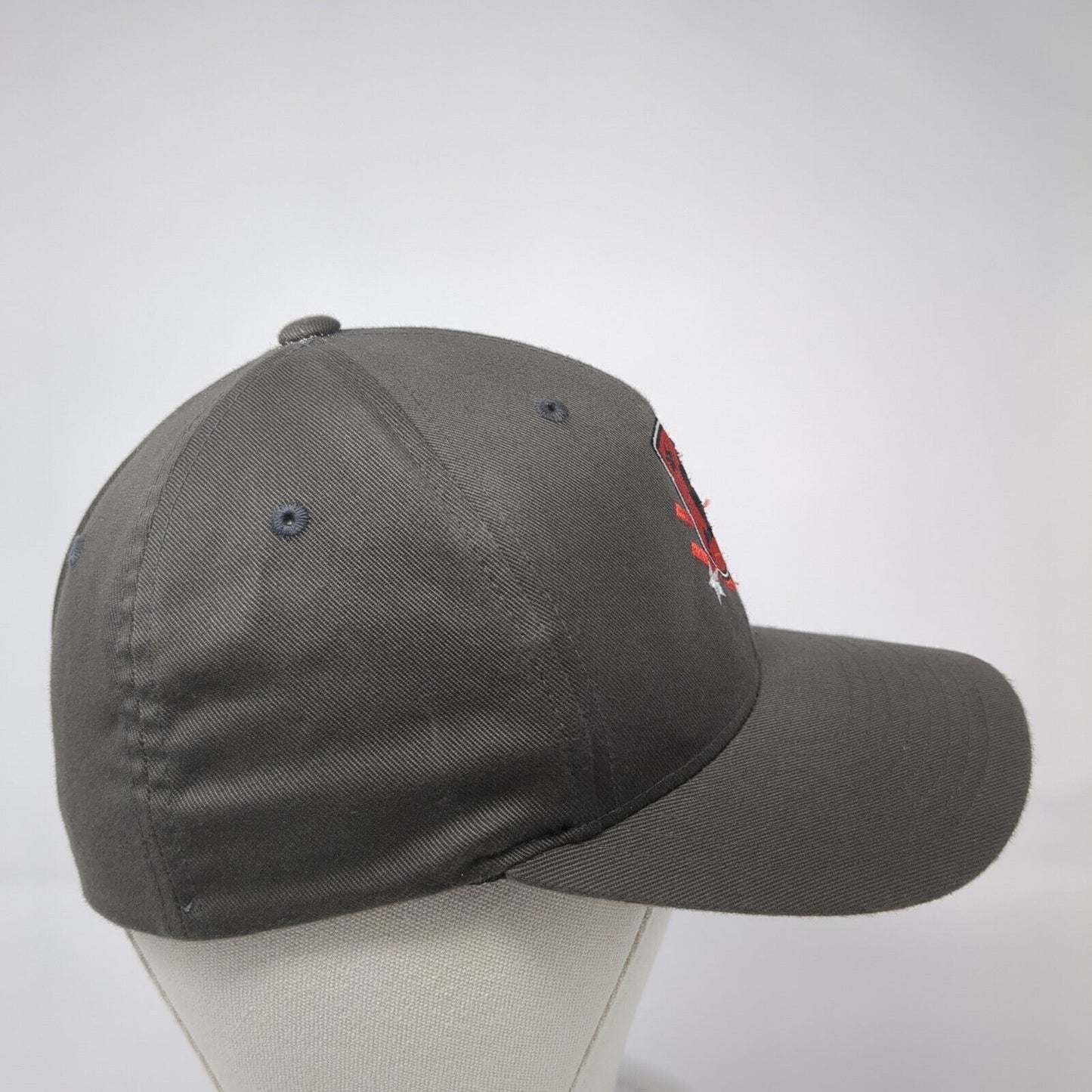 Shelter To Soldier Fitted Hat Gray S/M Embroidered Flexfit Port Authority