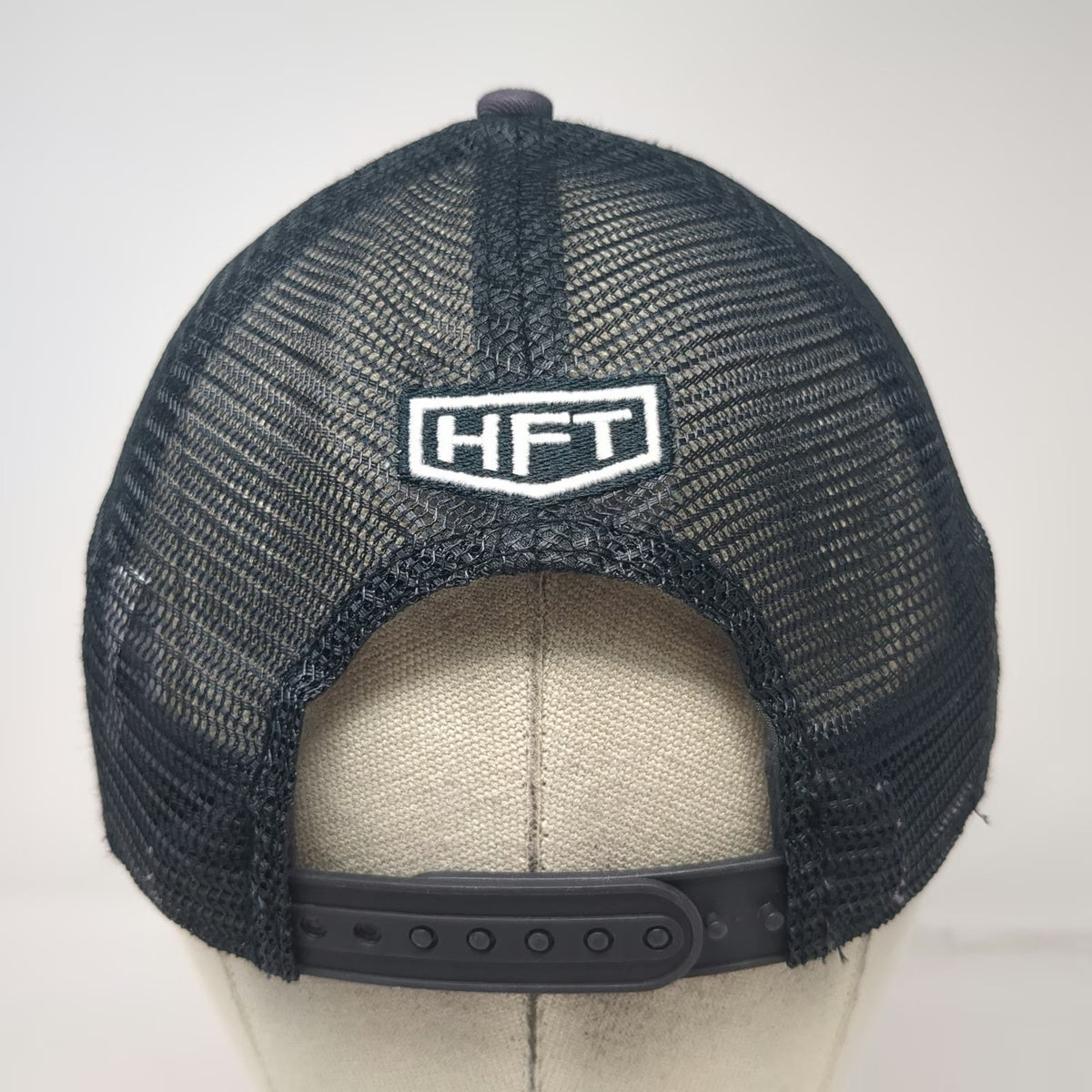 Harbor Freight Trucker Hat Gray One Size Mesh Snapback Logo Patch HFT EST 1977