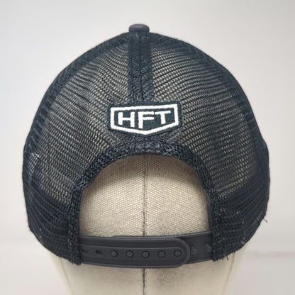 Harbor Freight Trucker Hat Gray One Size Mesh Snapback Logo Patch HFT EST 1977