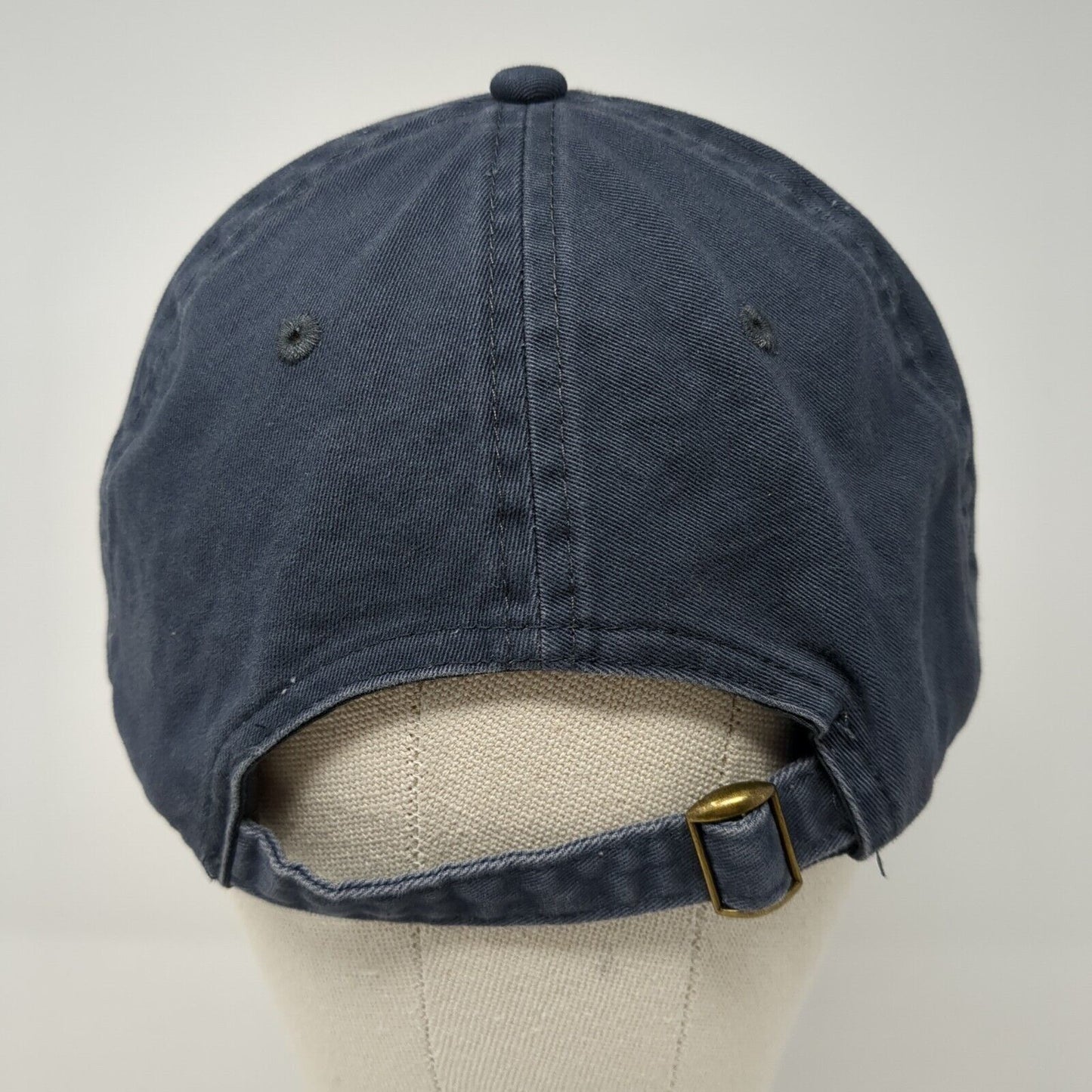 George Slideback Hat Blue One Size Adjustable Blank Solid Vent Holes