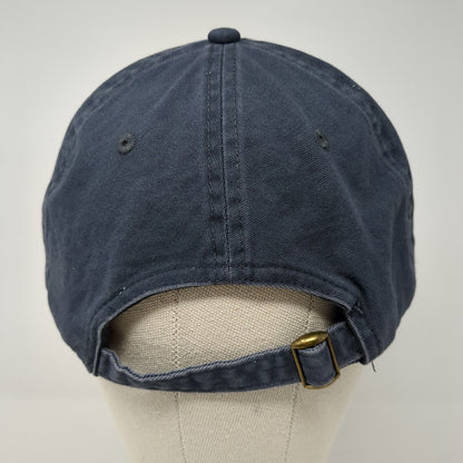 George Slideback Hat Blue One Size Adjustable Blank Solid Vent Holes
