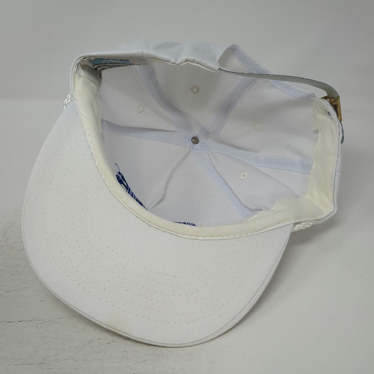 Competitive 5 Panel White Hat One Size RPS Roadway Package System Rope Slideback