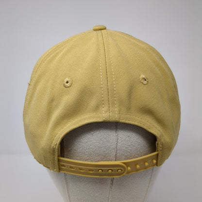 DB Dutch Bros 92 Snapback Hat Tan One Size Adjustable Embroidered Vented Holes