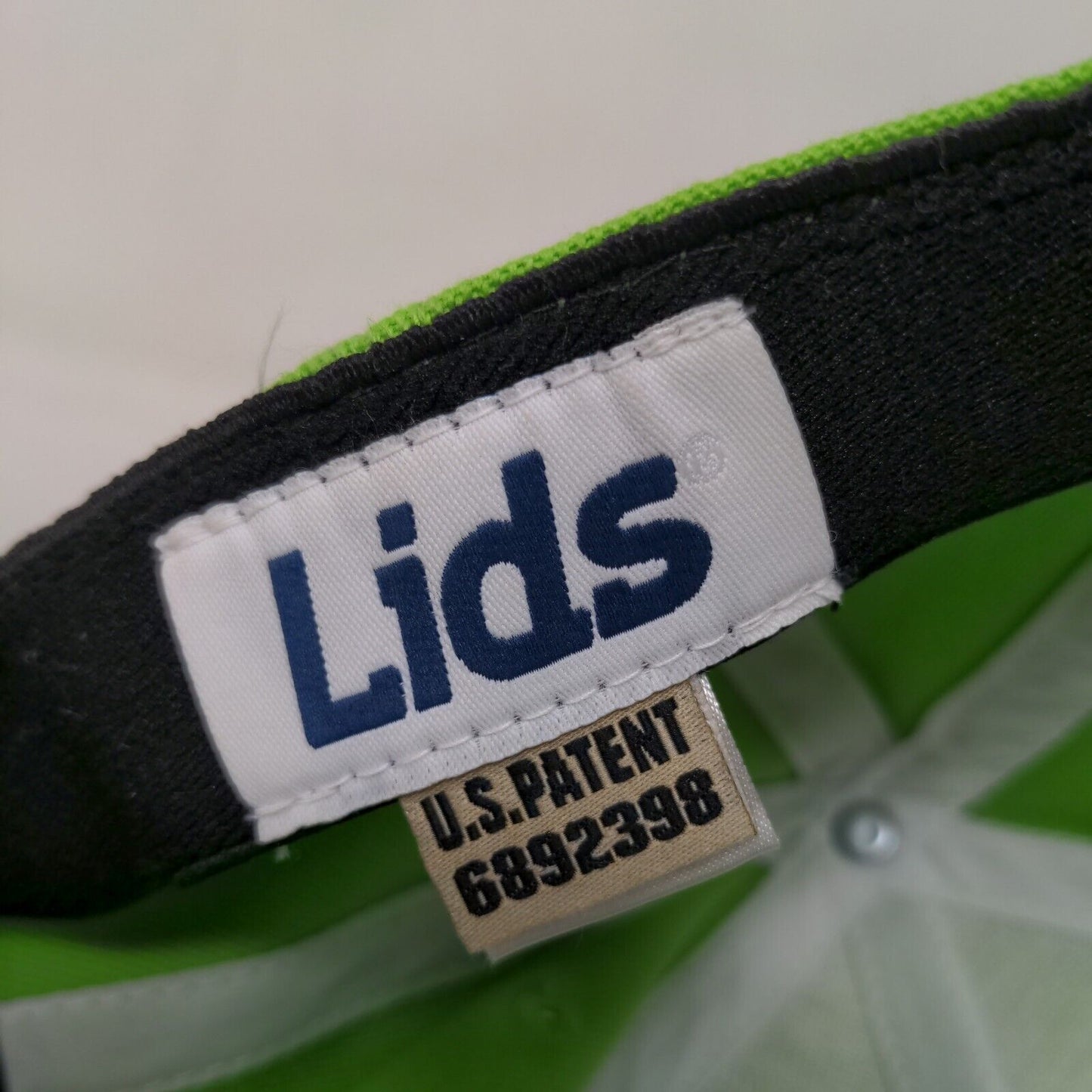 Lids Men's Fitted Hat Green Size OSFA Blank Acrylic Spandex Blend