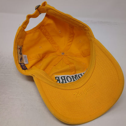 The Game Skidmore College NCAA Yellow Cap OSFM Cotton Slideback Logo Hat