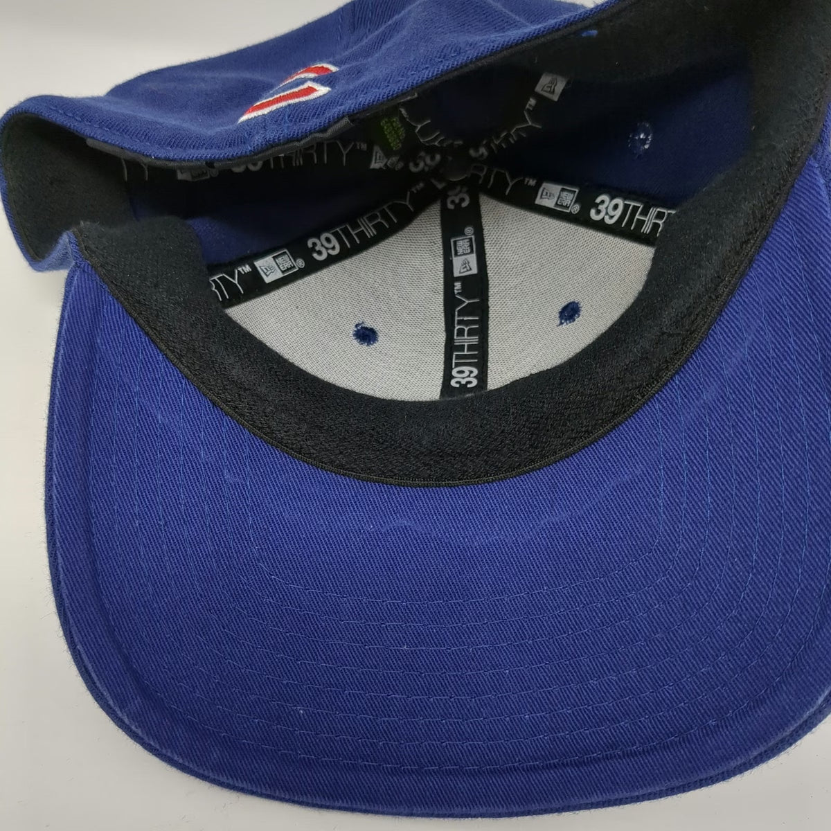 Chicago Cubs MLB New Era Baseball Cap Hat Blue M 39THIRTY Stretch Fit Curved