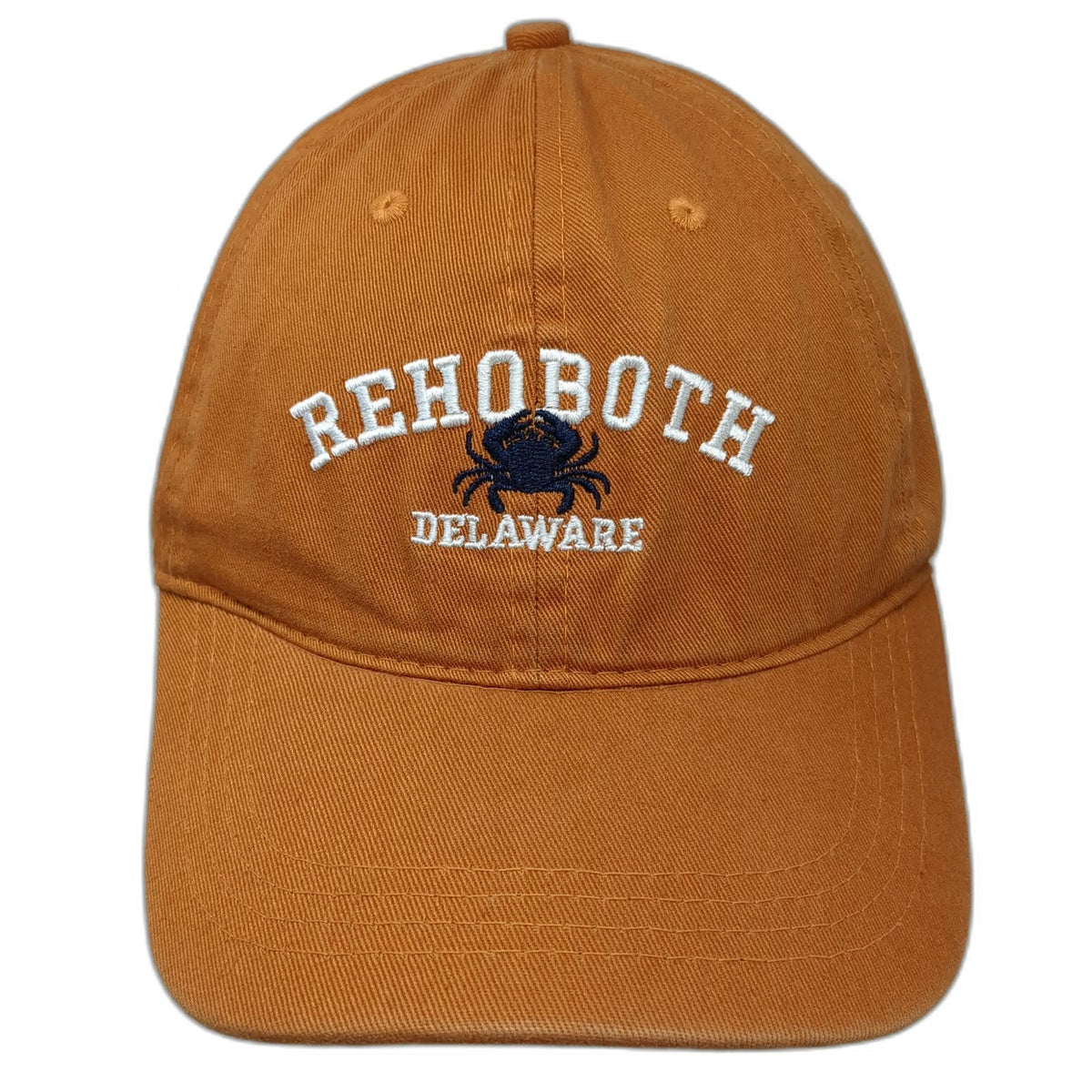new vibe Baseball Cap Brown One Size Strapback Rehoboth Delaware Crab Hat Cotton
