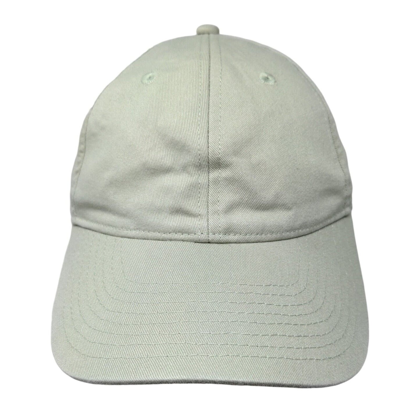 H&M Slideback Hat Green One Size Adjustable Vented Holes Cotton Blank