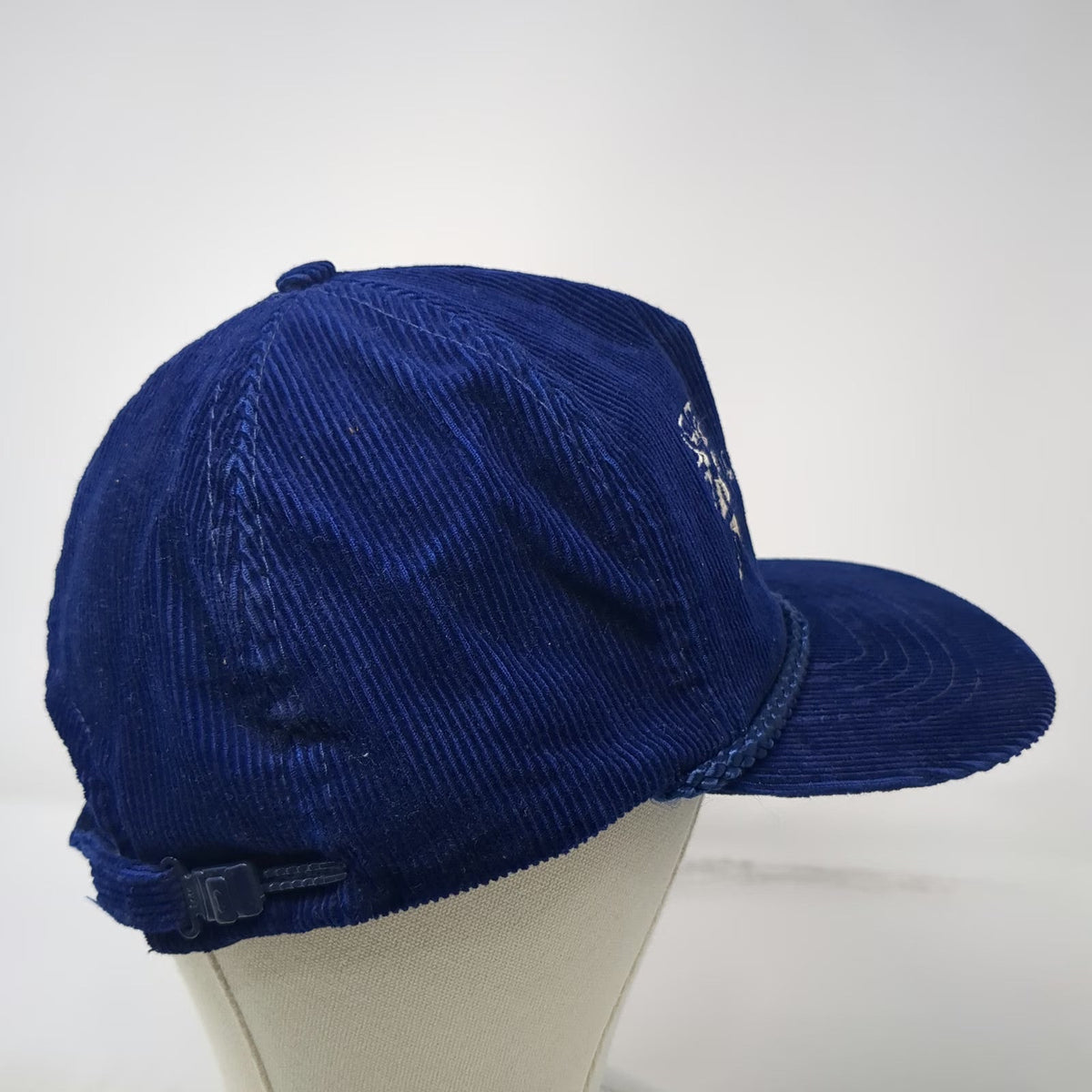 Miller's Blue Ribbon Beef Hat Trucker Blue OSFM Corduroy Rope Brim Adjustable