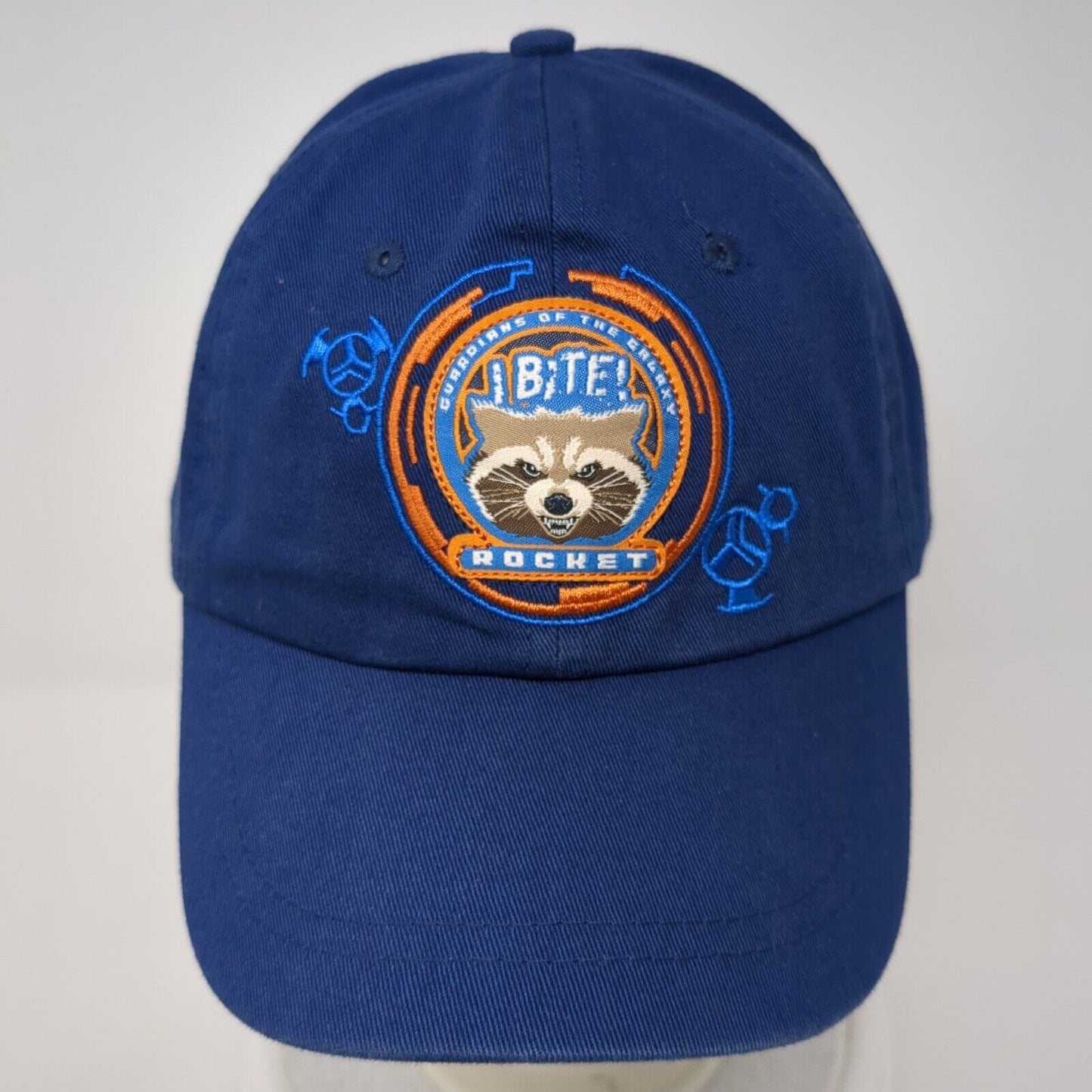 Guardians Of The Galaxy Bite Rocket Slideback Hat Blue OS Adjustable Marvel