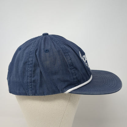 Radar Skis Slideback Baseball Cap Blue One Size Adjustable Embroidered Rope