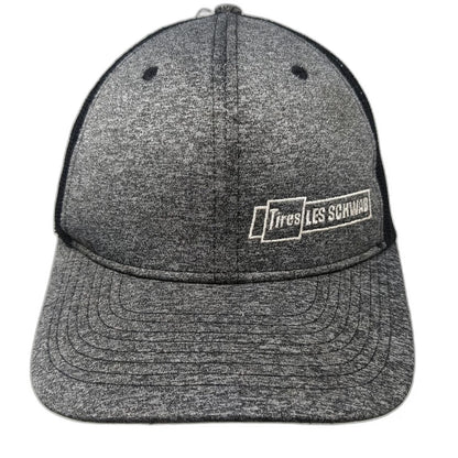 Les Schwab Tires Logo Trucker Hat Gray One Size Mesh Back Snapback Baseball Cap