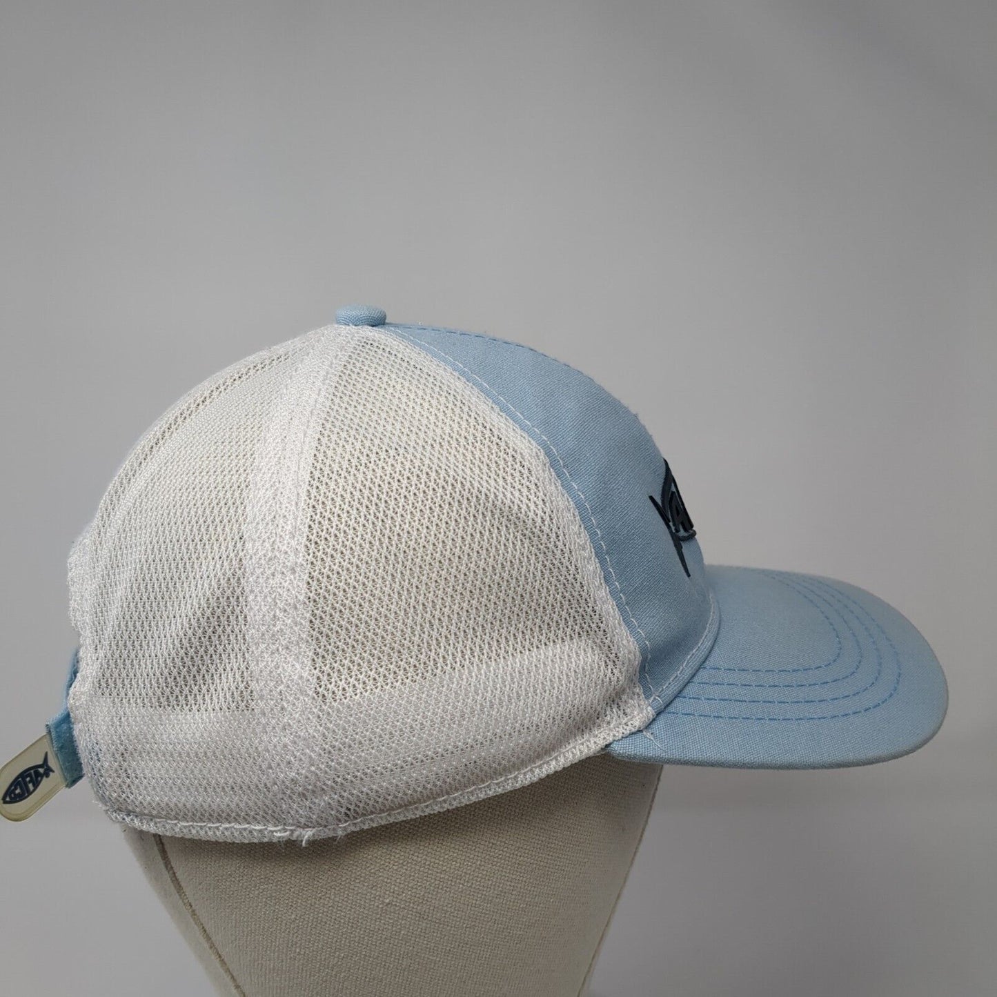 AFTCO Strapback Trucker HatBlue One Size Adjustable Embroidered Mesh Back