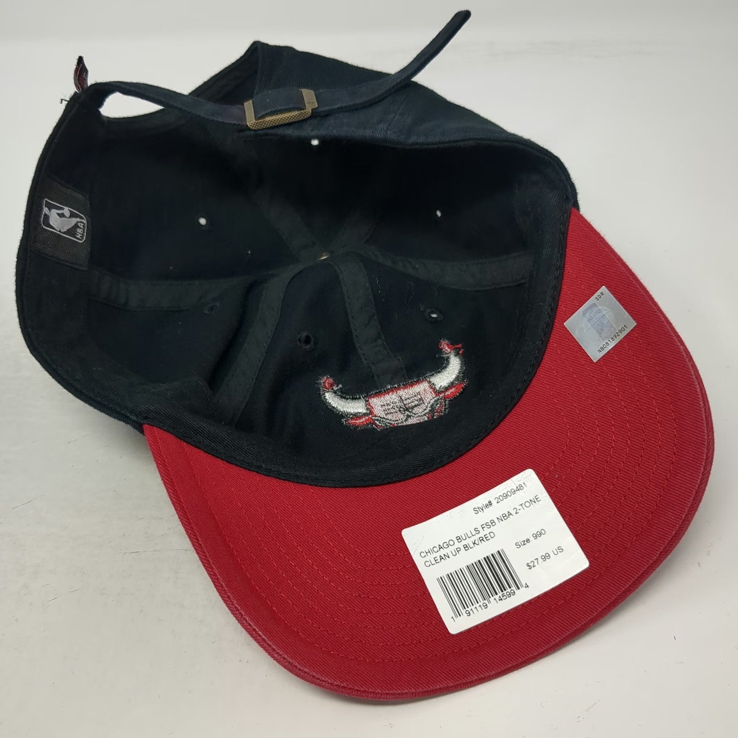 '47 Chicago Bulls NBA Hat Black Red One Size Cap Adjustable Embroidered Logo