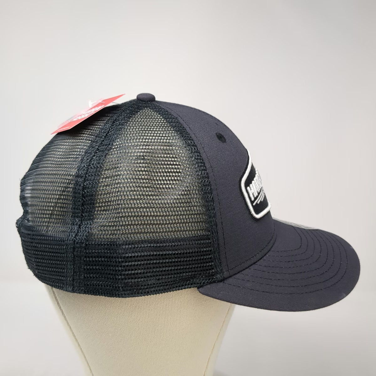 Harbor Freight Trucker Hat Gray One Size Mesh Back Snapback HFT Logo Patch Work