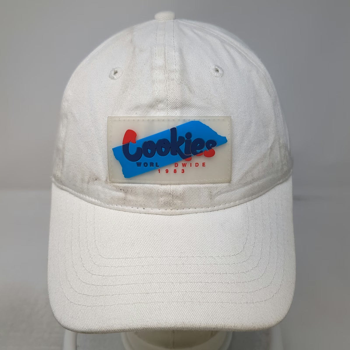 Cookies Baseball Cap White One Size Slideback Cotton Worldwide Bird Logo Hat