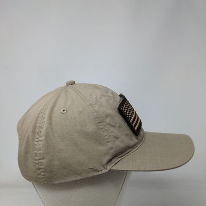 American Flag Lopez Strapback Hat Tan One Size Adjustable Patriotic Propper