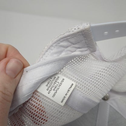 Richardson Snapback Mesh Back Trucker Hat Blue One Size Logo Patch