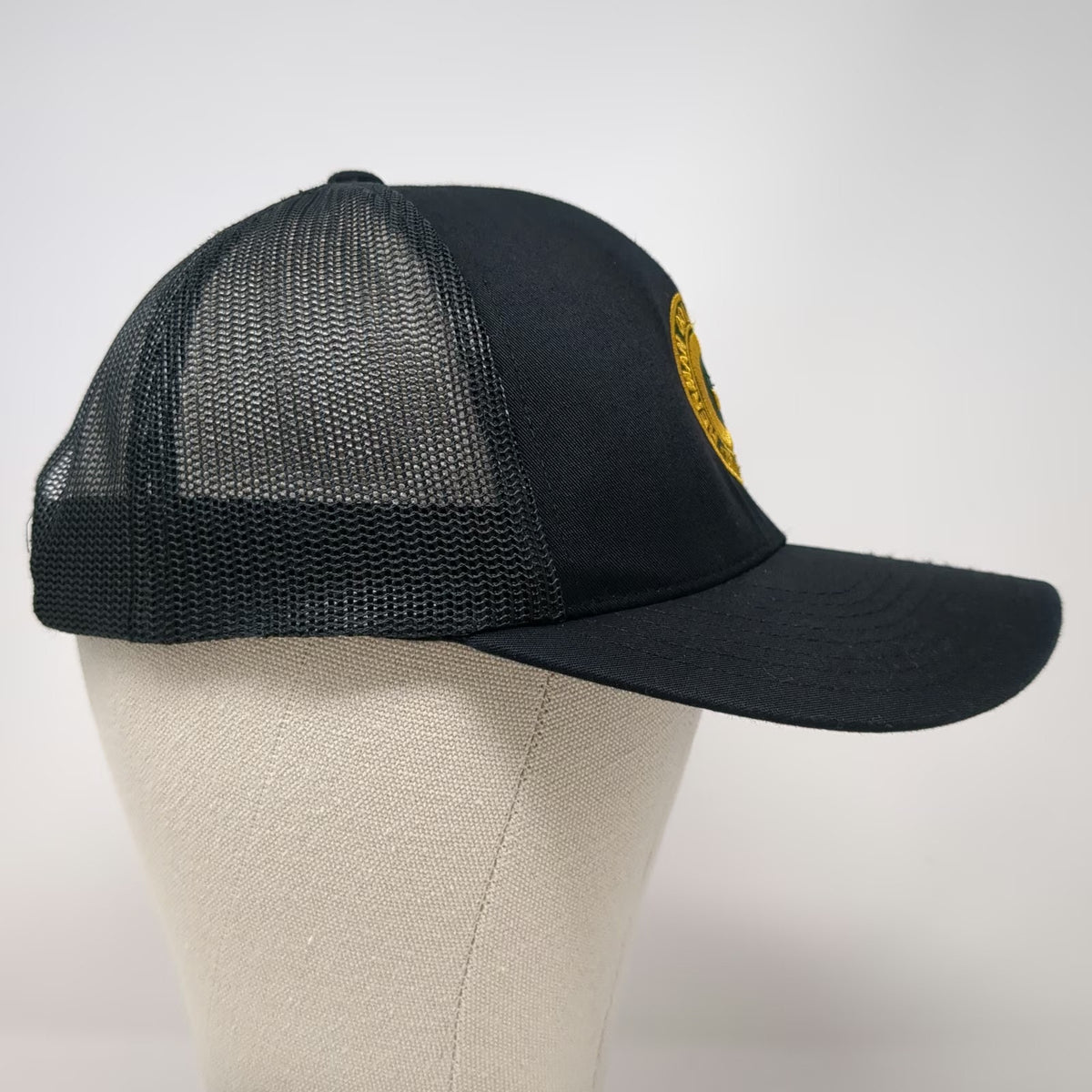 Pacific Headwear Trucker Hat Black One Size Herman Goldner Co Inc Mesh Snapback