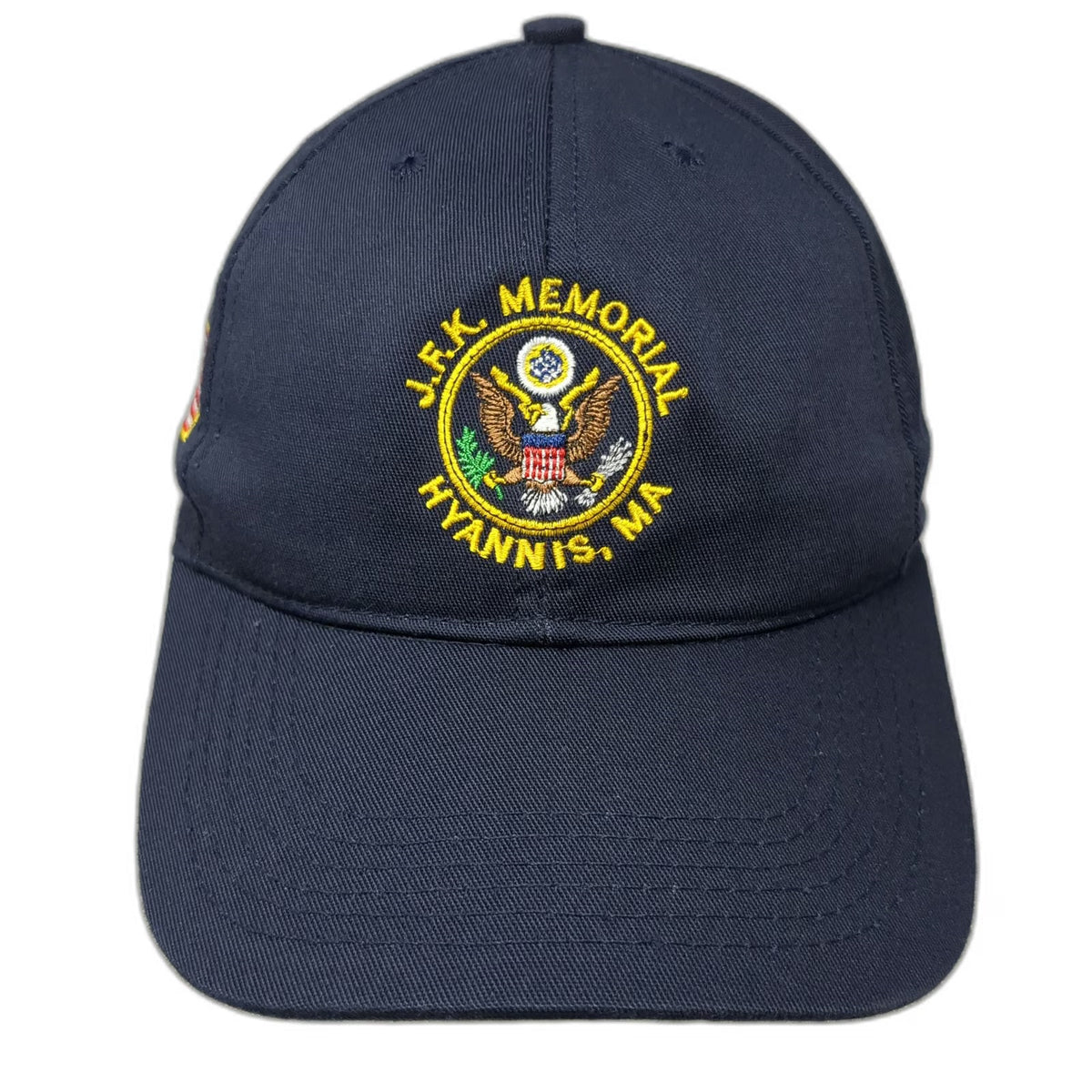 Snapback Blue One Size JFK Memorial Hyannis MA American Flag Made in USA Hat