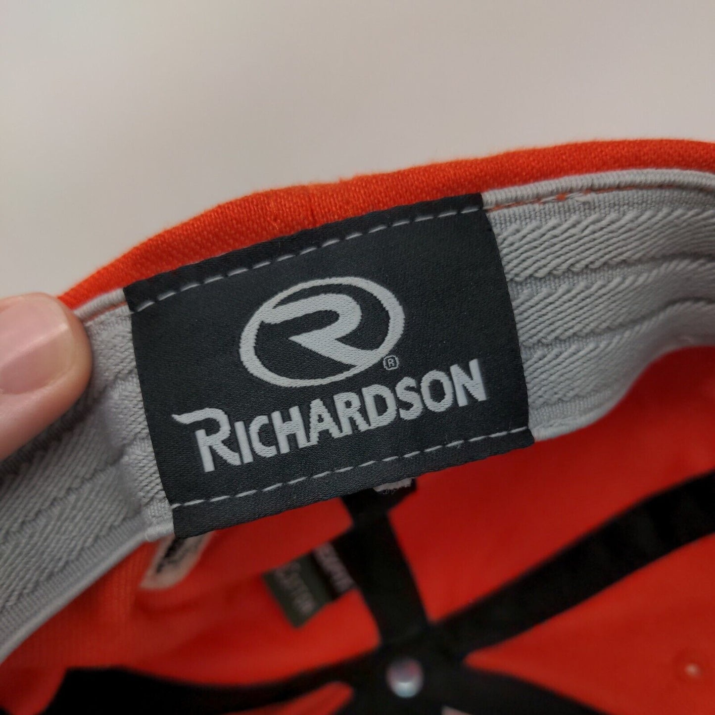 Richardson Fitted Hat Orange Size M/L Embroidered Logo M Longhorn