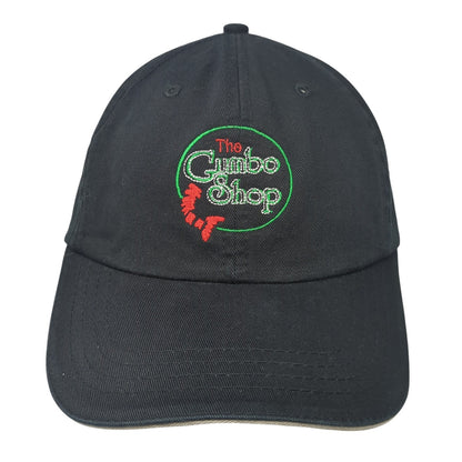 The Gumbo Shop Slideback Hat Black One Size Adjustable Embroidered