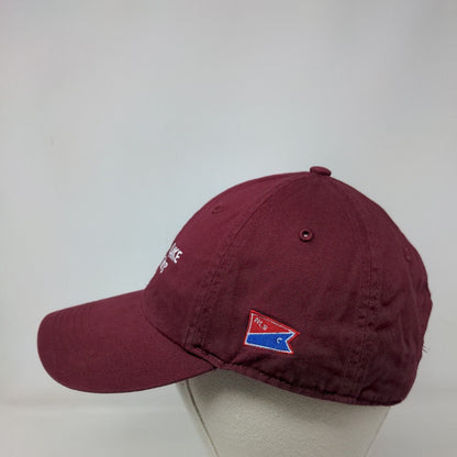 Higgins Lake Boat Club Slideback Hat Red M/L Embroidered Richardson