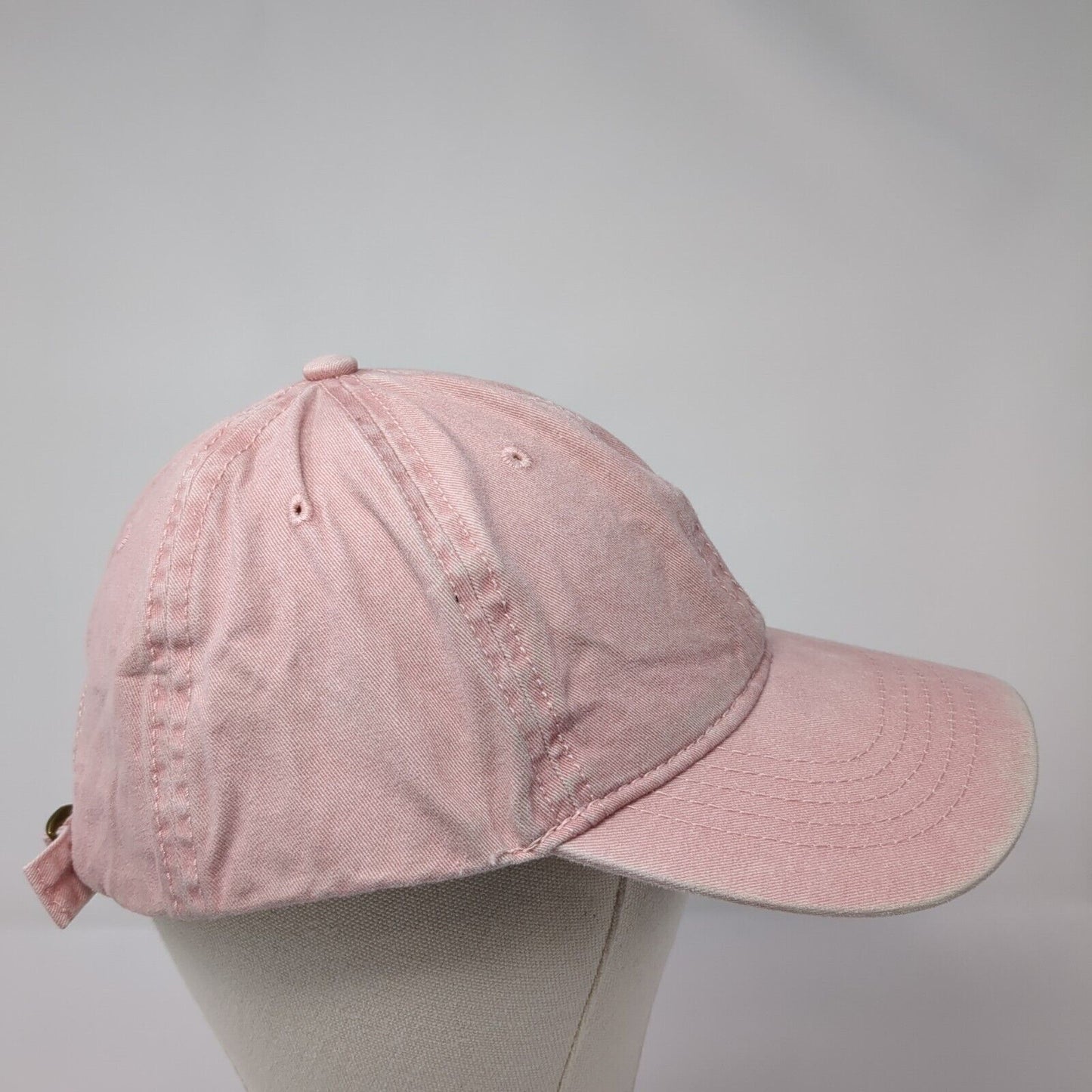 Unbranded Slideback Hat Pink One Size Solid Adjustable Blank 6 Panel