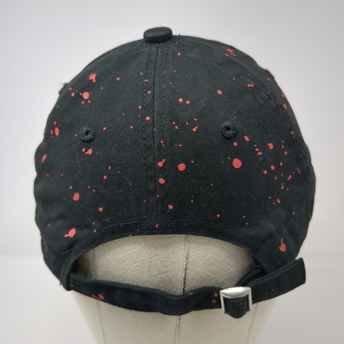 Friday the 13th Baseball Cap Black One Size Blood Splatter Jason Voorhees Hat