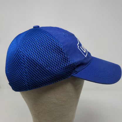 Lowe's Men's Strapback Mesh Back Hat Blue Size OSFA Embroidered Logo Cotton