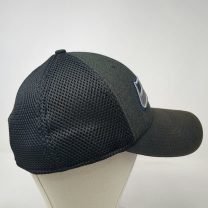 New Era Baseball Cap Gray L NFL Seattle Seahawks Logo Mesh Back Stretch Fit Hat