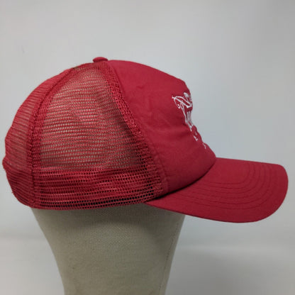 Grupo Principe Estilo Calentano Musical Artist Men's Snapback Mesh Back Hat Red