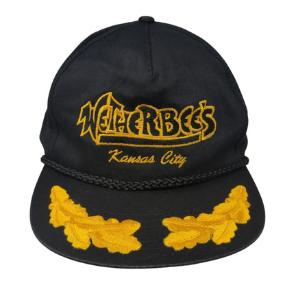 Wetherbee's Kansas City Snapback Rope Hat Black One Size Sportsman