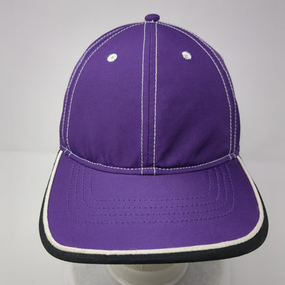 Infinity Headwear Strapback Hat Purple OSFA Adjustable Vented Hole Blank