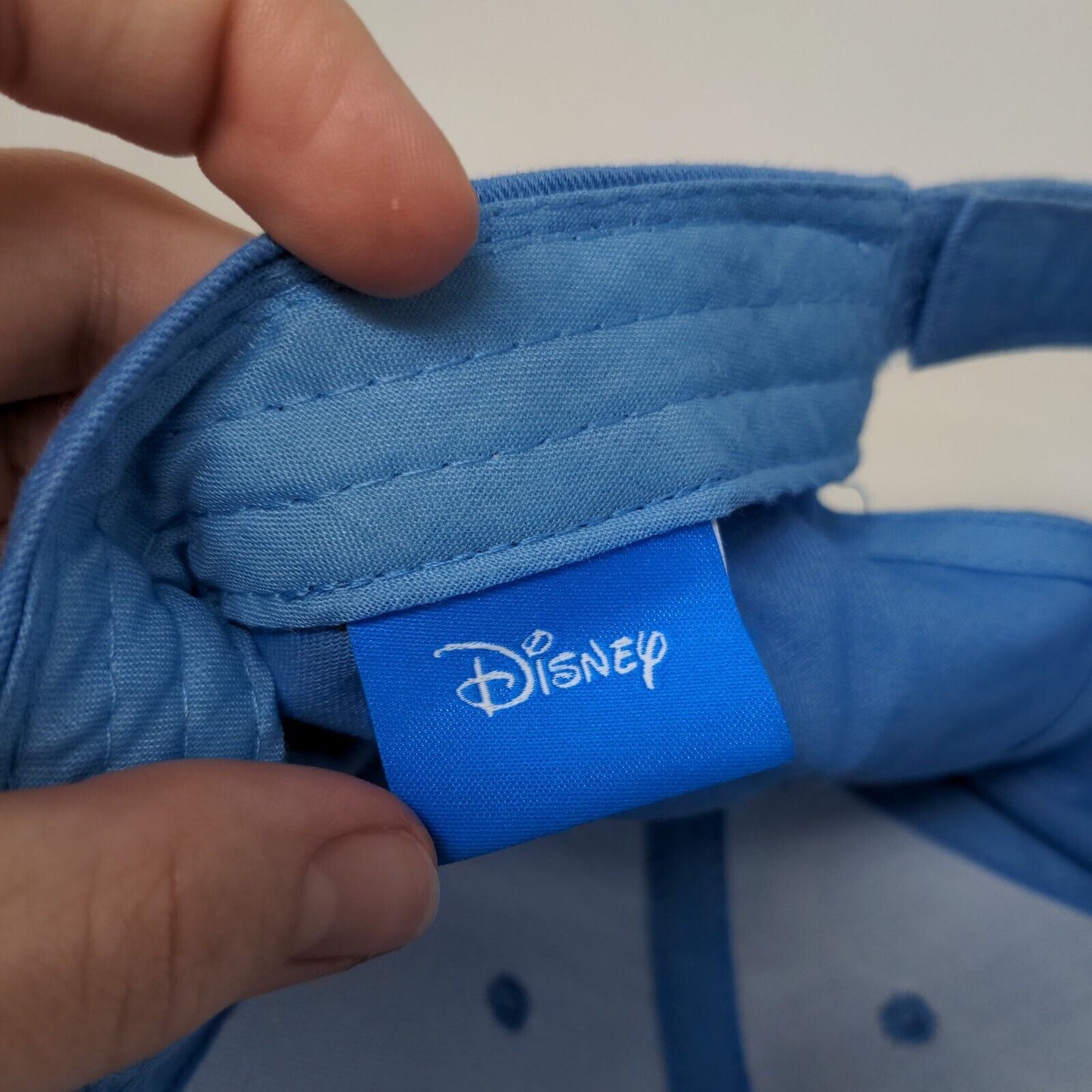 Stitch Ear Strapback Hat Blue One Size Adjustable Vent Holes Disney