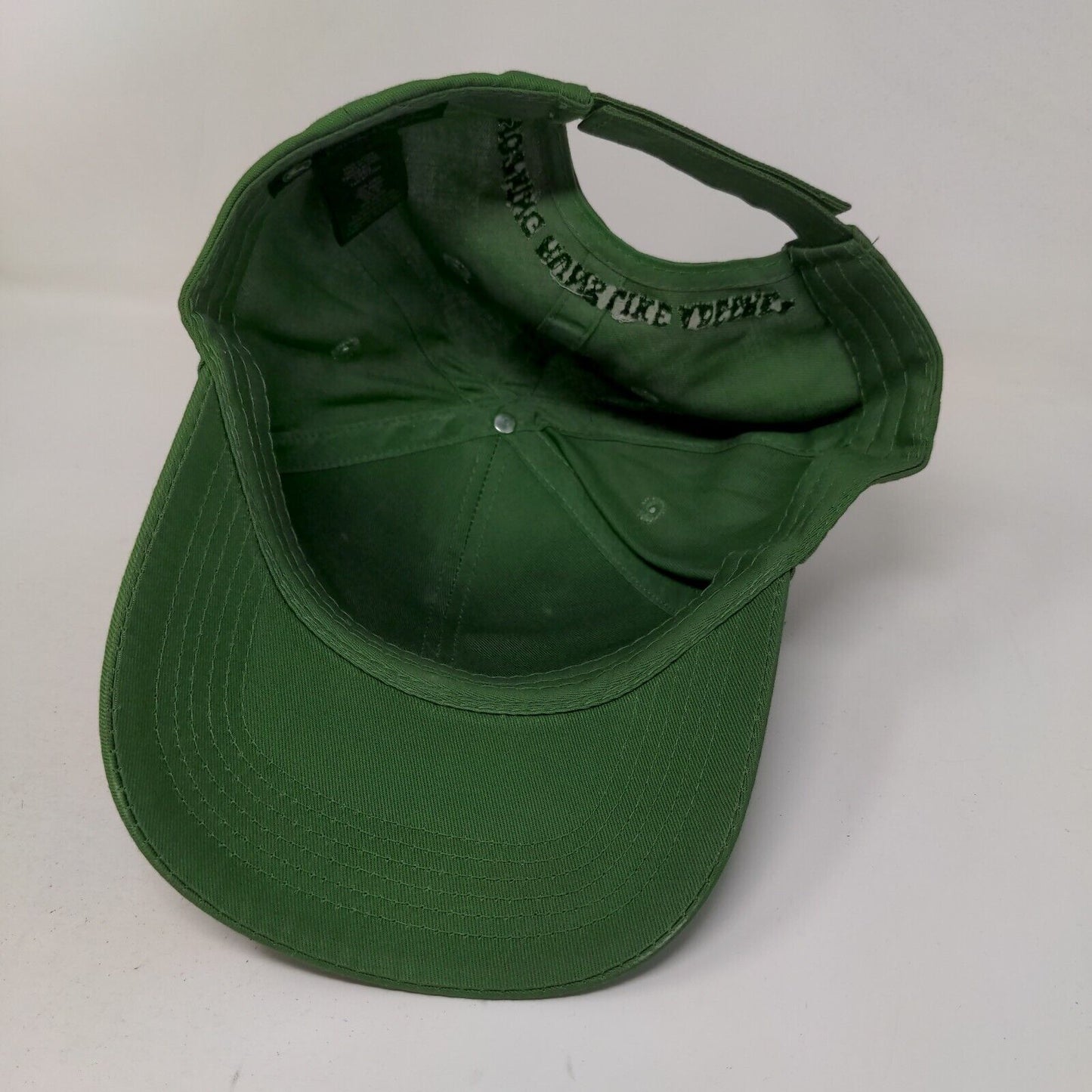 John Deere Strapback Hat Green One Size Nothing Runs Like A Deere