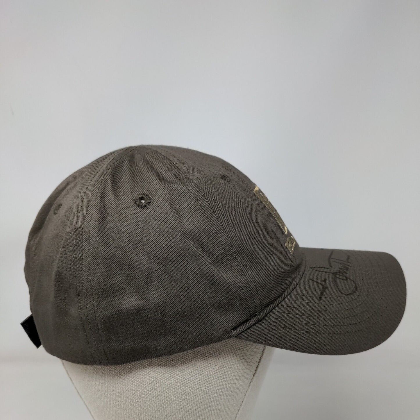 Hornady Strapback Hat Brown Embroidered Bullets Logo Autographed Signed