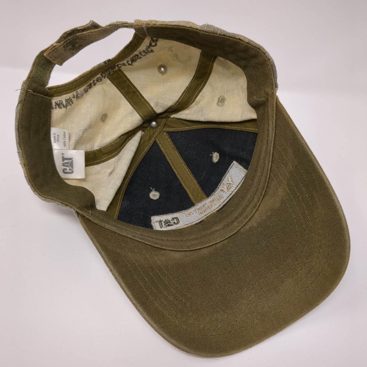 Western States CAT Strapback Hat Digital Camo One Size Embroidered